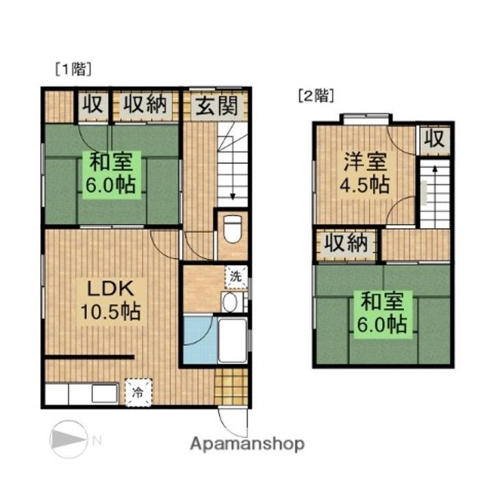 静岡県磐田市今之浦4丁目(一戸建)の賃貸物件戸建ての間取り