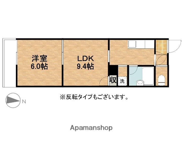 パステルグリーンの間取り