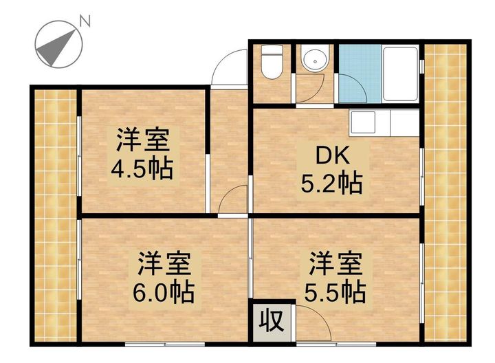 サントピア佐鳴台B303の間取り