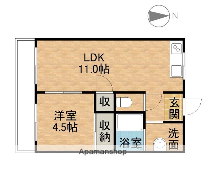 ニューバレイBの間取り