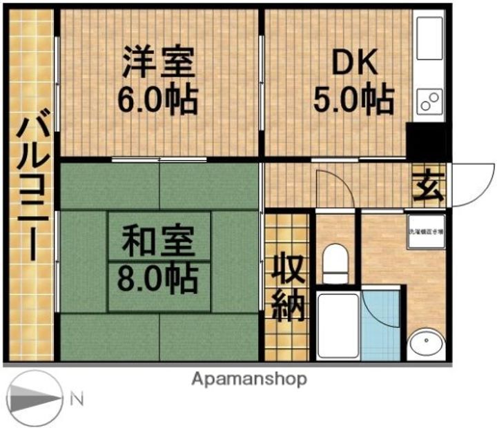 クラフトⅡ203の間取り