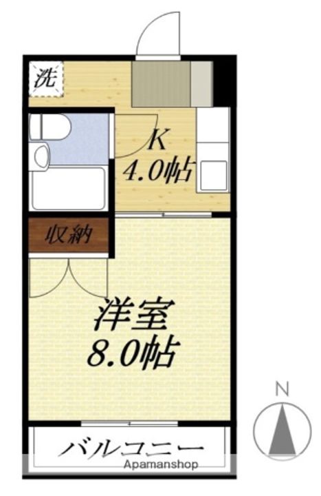 静岡県袋井市旭町2丁目の賃貸マンションの間取り