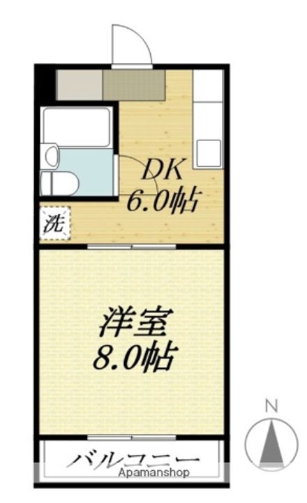 静岡県袋井市永楽町の賃貸マンションの間取り