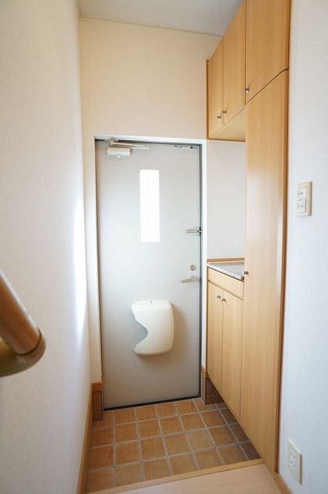 パッションフラワーの玄関