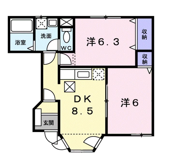 エレガント・ヴィラの間取り