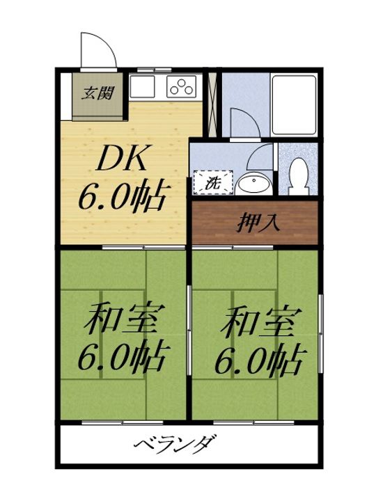 コーポ浅名の間取り