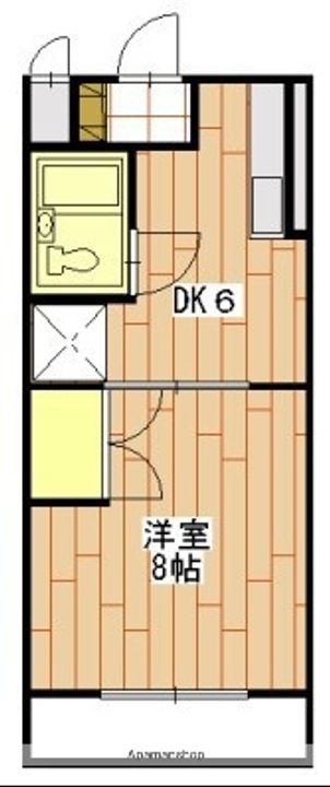 静岡県浜松市中央区笠井新田町の賃貸マンションの間取り