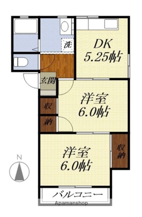 コーポ国府台の間取り