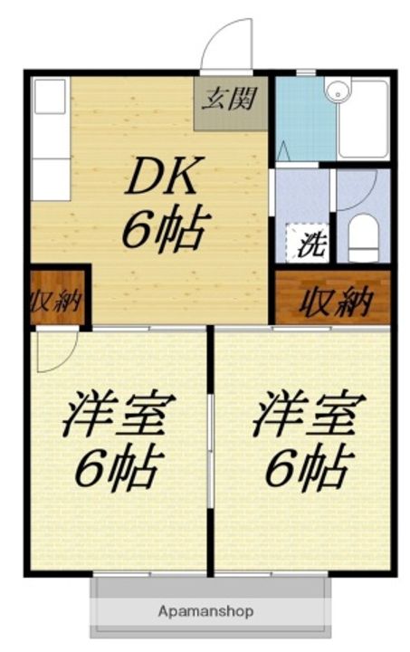 高林ハイツの間取り