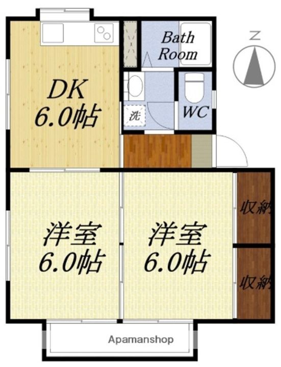 ソレイユB201の間取り