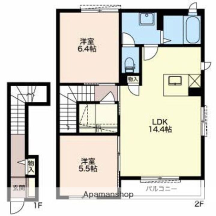 シャルマンB202の間取り