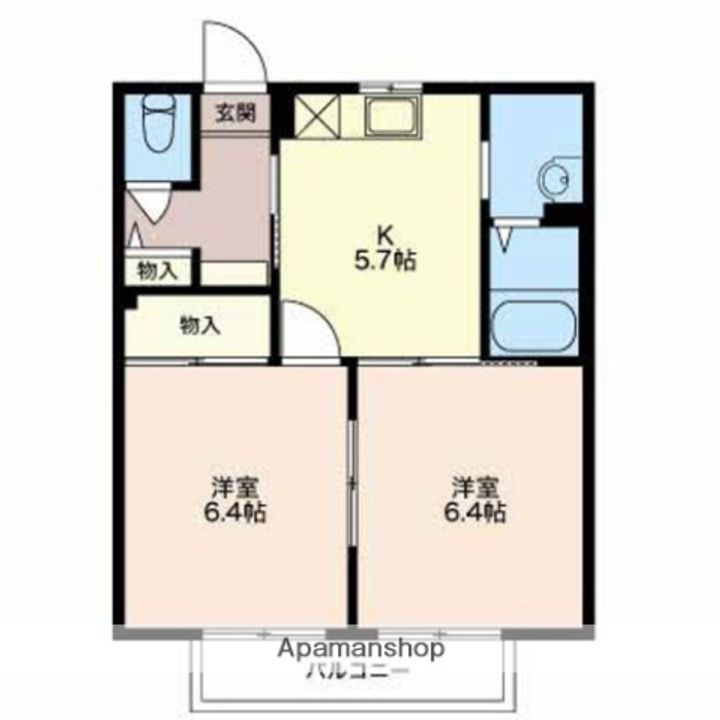 ベルドミールA203の間取り
