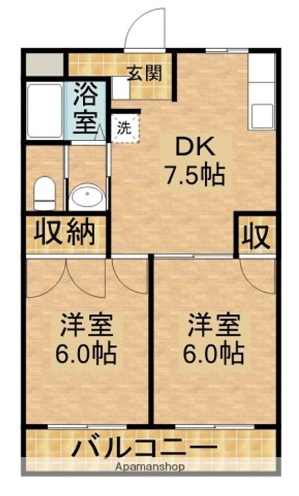 シャトレ牧之原の間取り