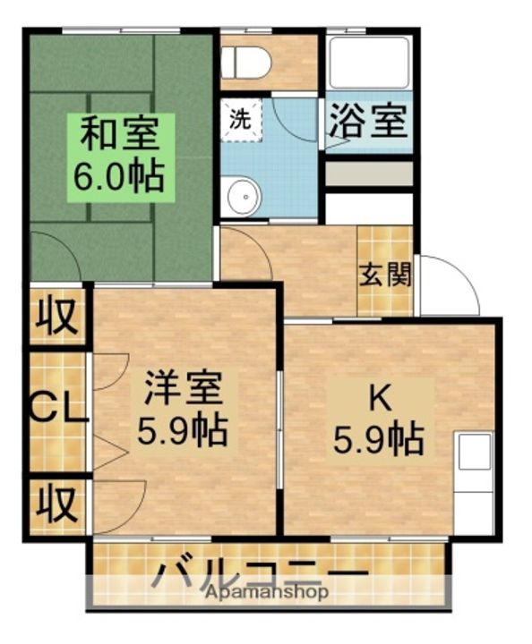 セレッソD202の間取り