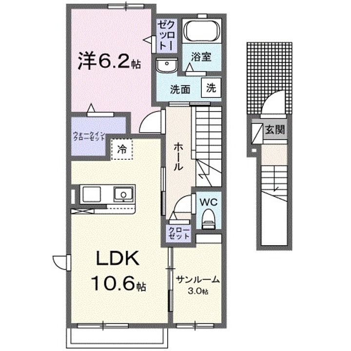 パルフェの間取り
