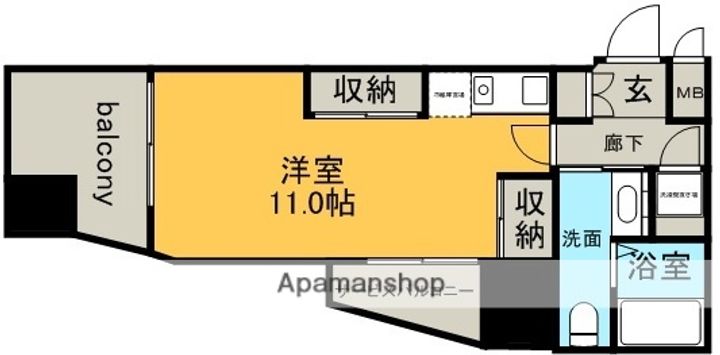 愛知県名古屋市千種区内山3丁目の賃貸マンションの間取り