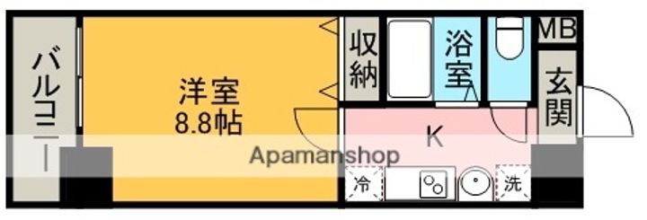 パルティール覚王山の間取り