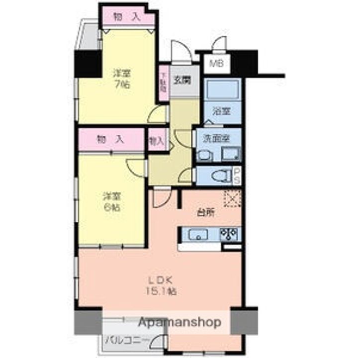 サムティイースト白壁の間取り