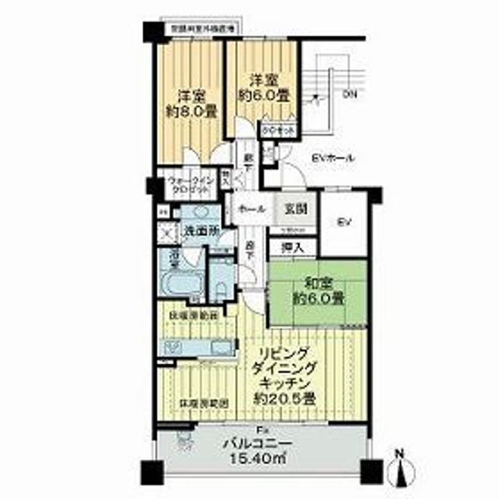 ライオンズセレブ富士見台壱番館の間取り