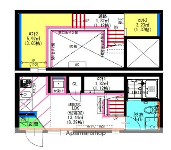 Velo JIYUGAOKA(ヴェロジユウガオカ)の間取り