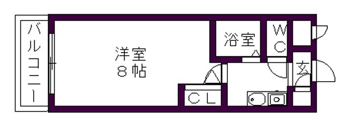 置地マンション201の間取り