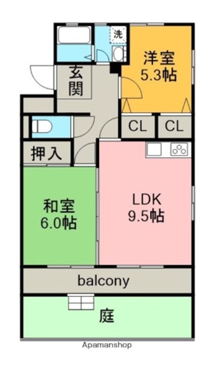 リトルアイランドの間取り