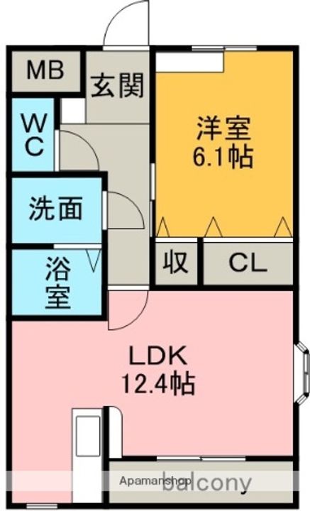 ラフィーネの間取り