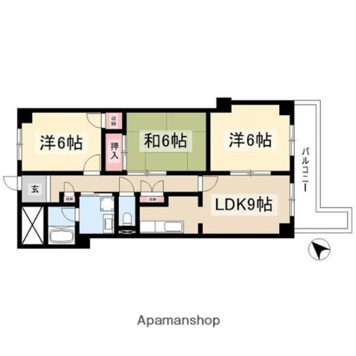 マリポーサ上田の間取り