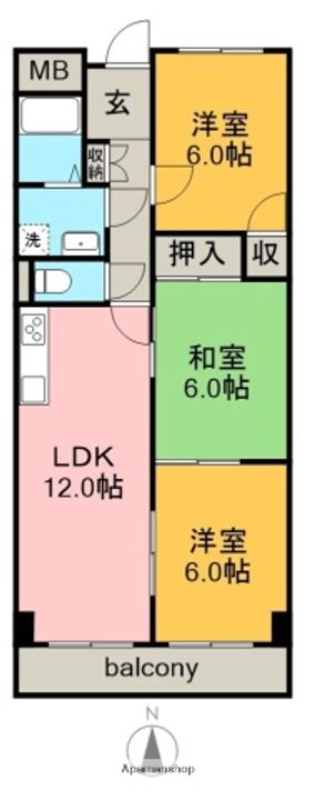 第2高杉マンションの間取り