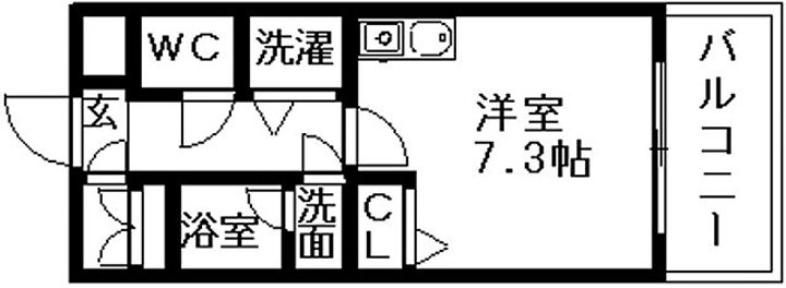 ベレーサ築地口ステーションタワー506の間取り
