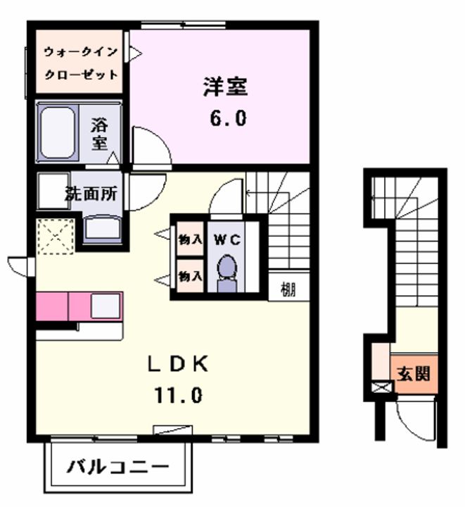 ハーフ・ムーンの間取り