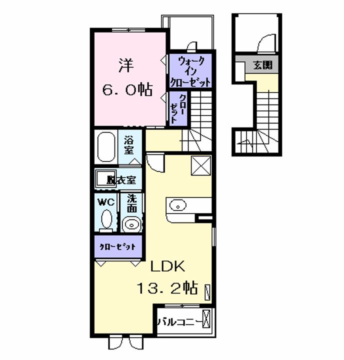 グランディールⅠの間取り