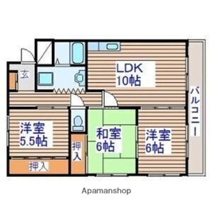 シェモア 2の間取り