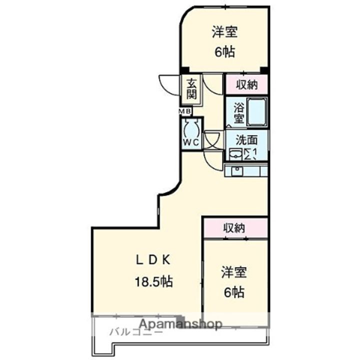 牧の原ハイツの間取り