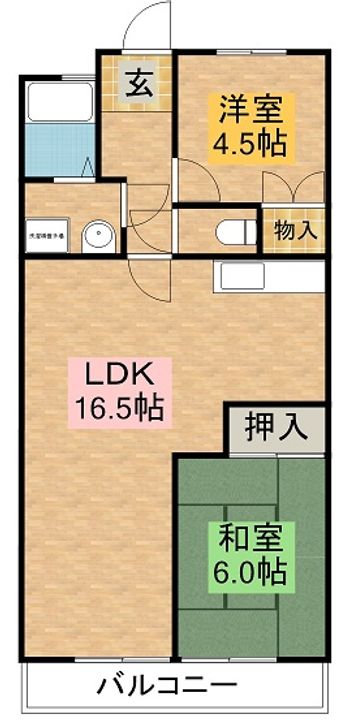 レジオン 香流の間取り