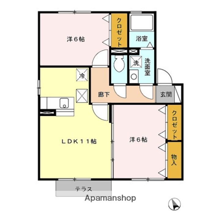 コーラルショアⅡ.の間取り