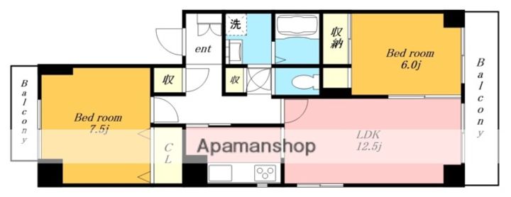 ライフク猪高台.の間取り