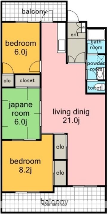 グレイス富が丘の間取り