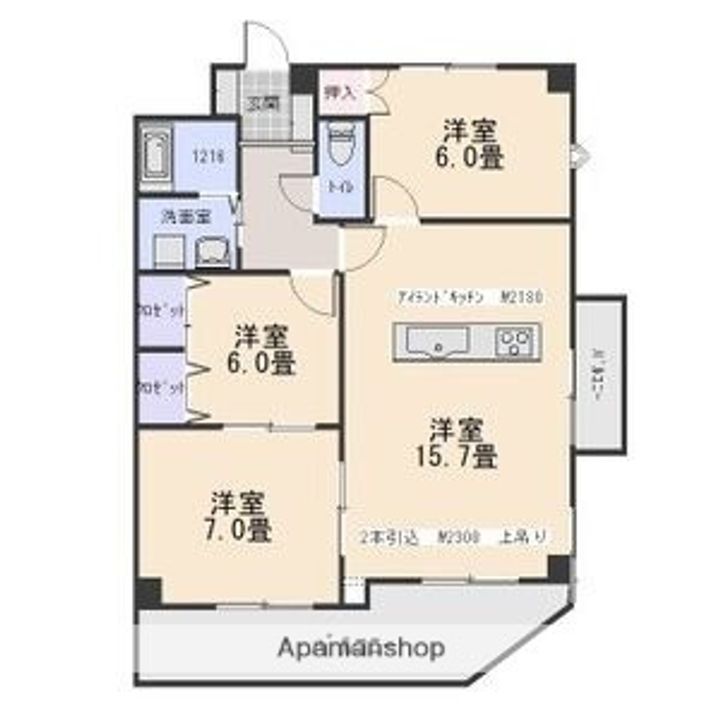 ハイムビーオールの間取り