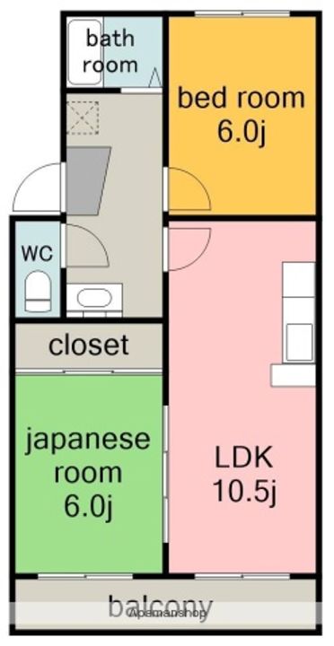 ピアネーズ上社の間取り