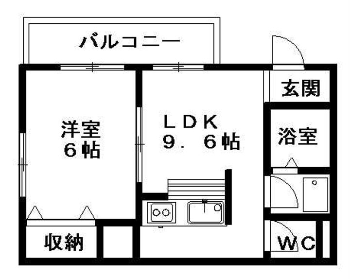 DUKE向台301の間取り