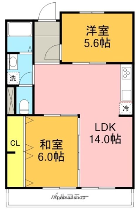 メイゾンサンポアの間取り