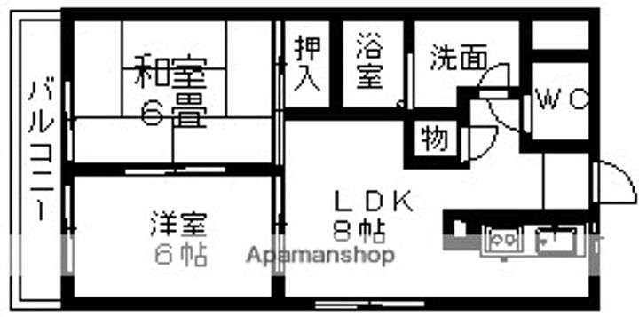 ロッキー猪子石の間取り