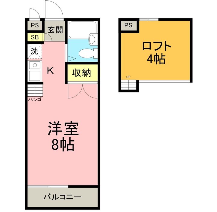 メゾンクレール106の間取り