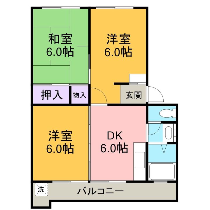 光マンション203の間取り