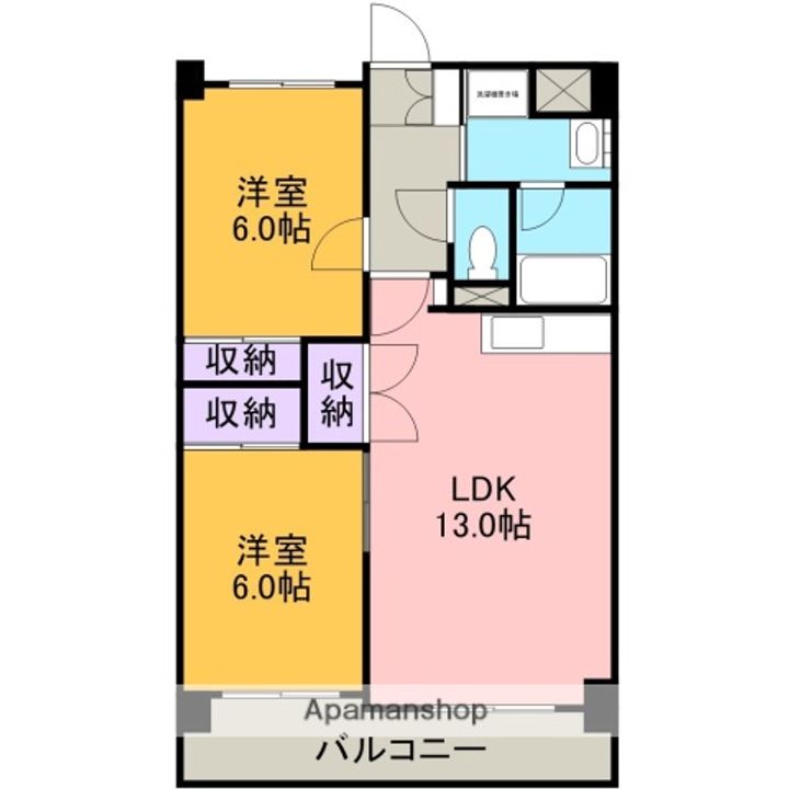 グラシャスベル広幡502の間取り