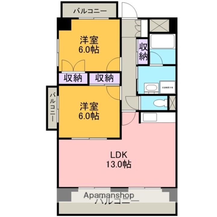 グラシャスベル広幡203の間取り