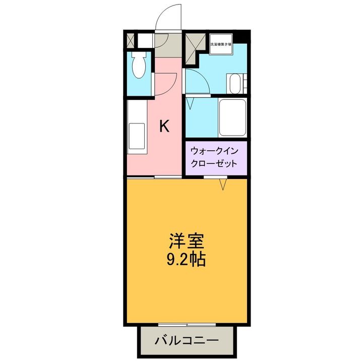 愛知県岡崎市国正町字西浦の賃貸アパートの間取り