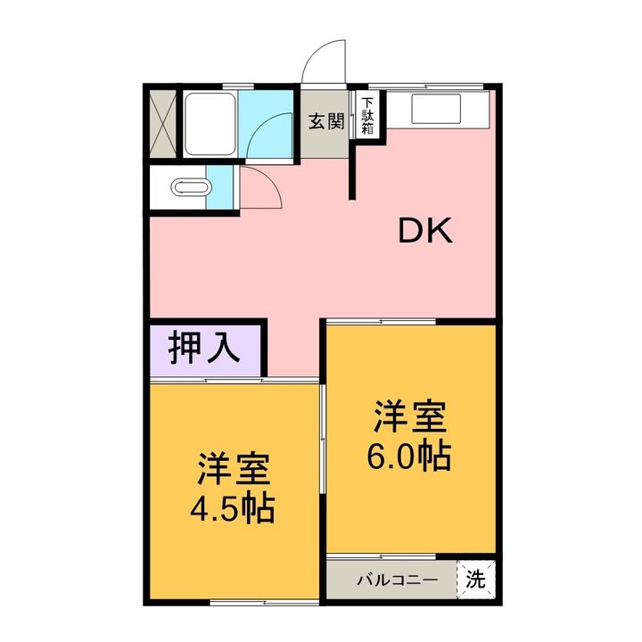 マンション賛栄103の間取り