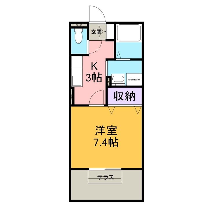 エスポワール栄Ⅱの間取り